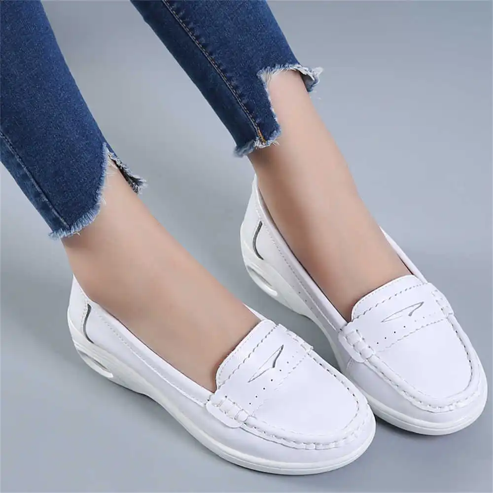 Travel Accessories For Young Women - Thick Sole Slipon White Trainers For