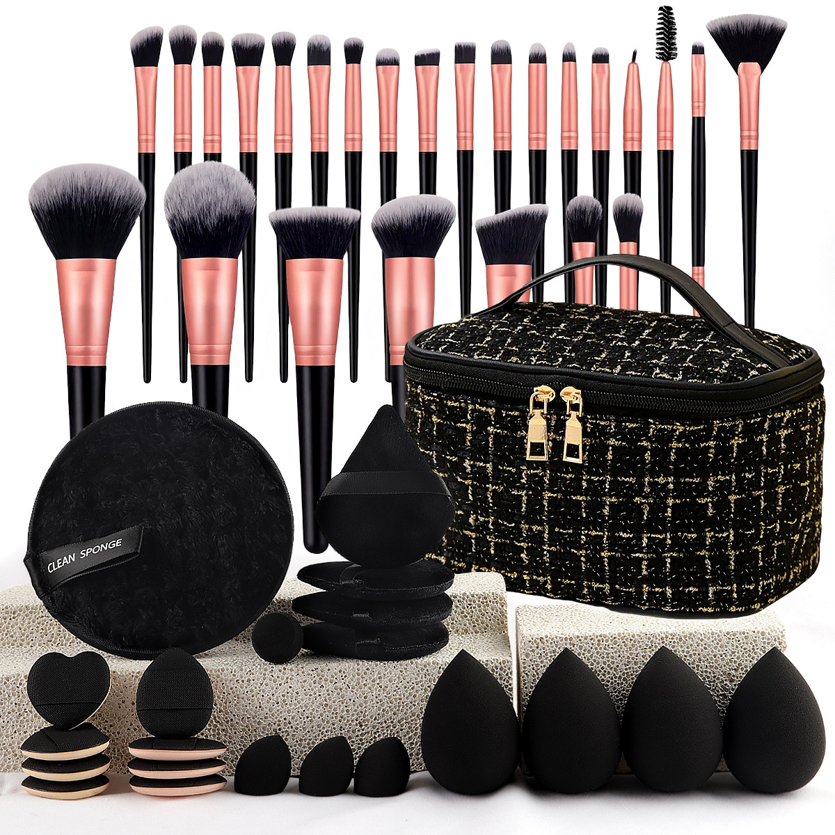 Travel Accessories Kit - Makeup Brush Set Chic Fragrance Style