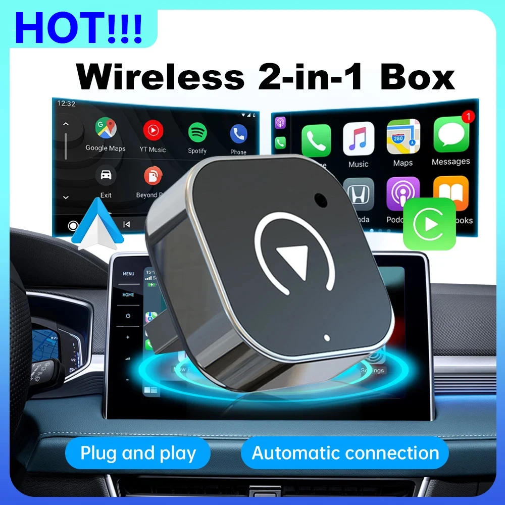 Travel Adapter Universal - New Wireless CarPlay Android Auto Adapter