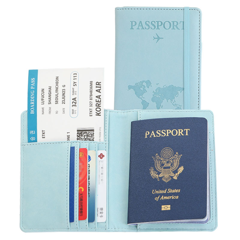 Travel Accessories For Plane - Lover The World Map Passport Cover