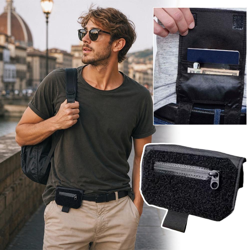 Money Belt Hidden - Portable Waist Belt Wallet, Men Gift
