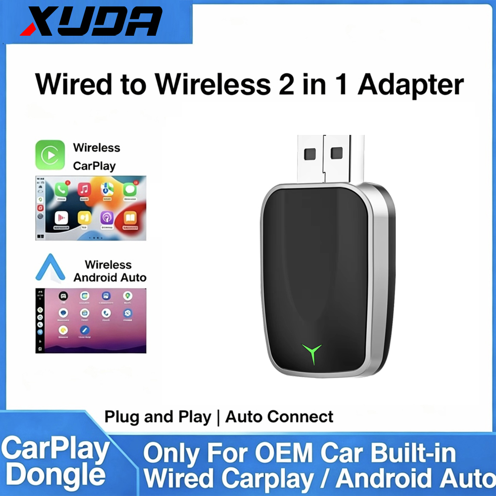 Travel Adapter Universal - 2in1 Wireless CarPlay Android Auto Wireless