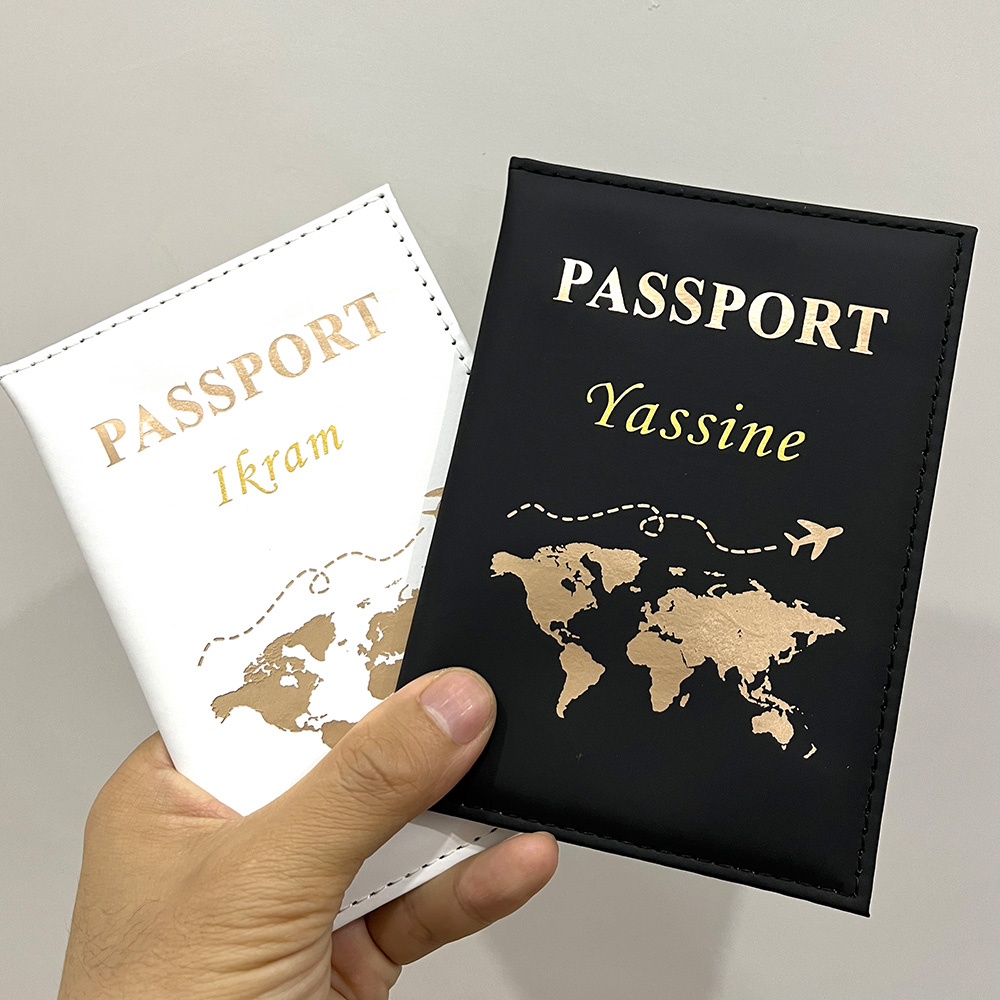 Travel Accessories For Plane - New Cute Personalized Passport Cover Plane
