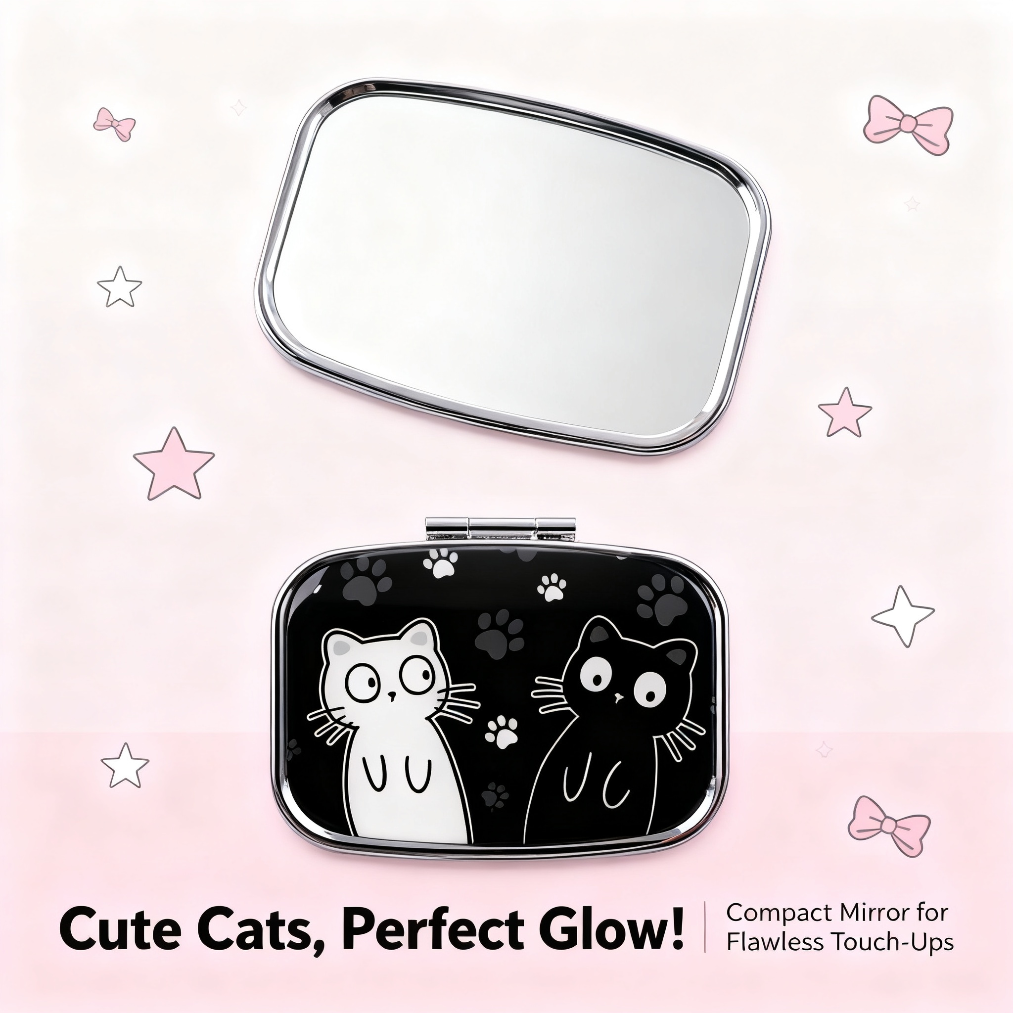 Travel Accessories Kit - Cartoon Black And White Cat Travel