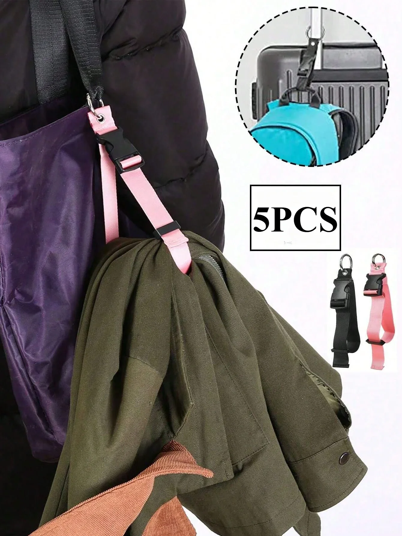 Travel Accessories For Plane - Portable Anti-Theft Luggage Strap Durable Outdoor