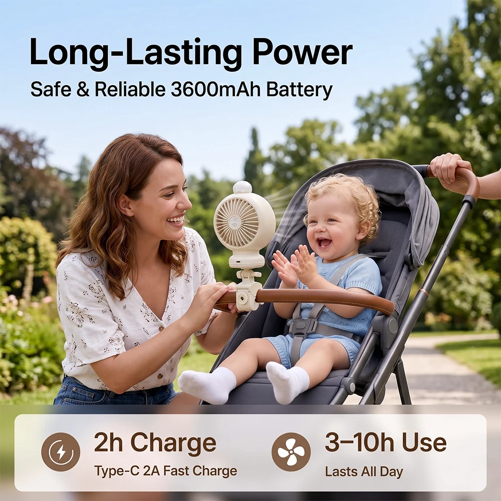 Car Seat Travel Bag - 2026 New Portable Stroller Fan with