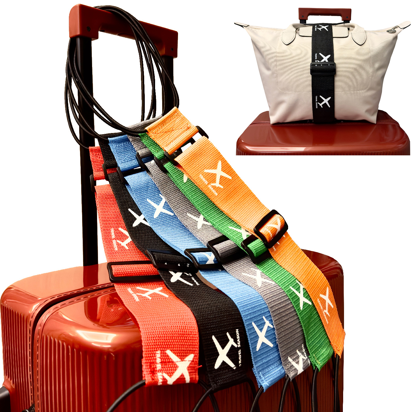 Aircraft printed nylon luggage - đánh giá và giá Travel Accessories Kit