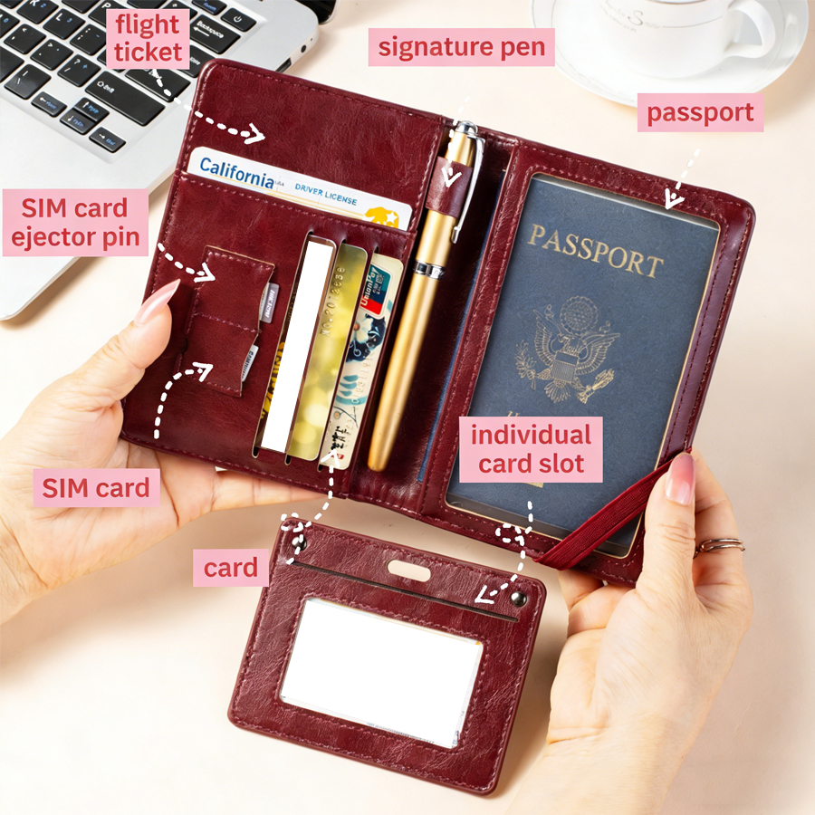 Passport Holder and Wallet in  - đánh giá và giá Travel Accessories Essentials