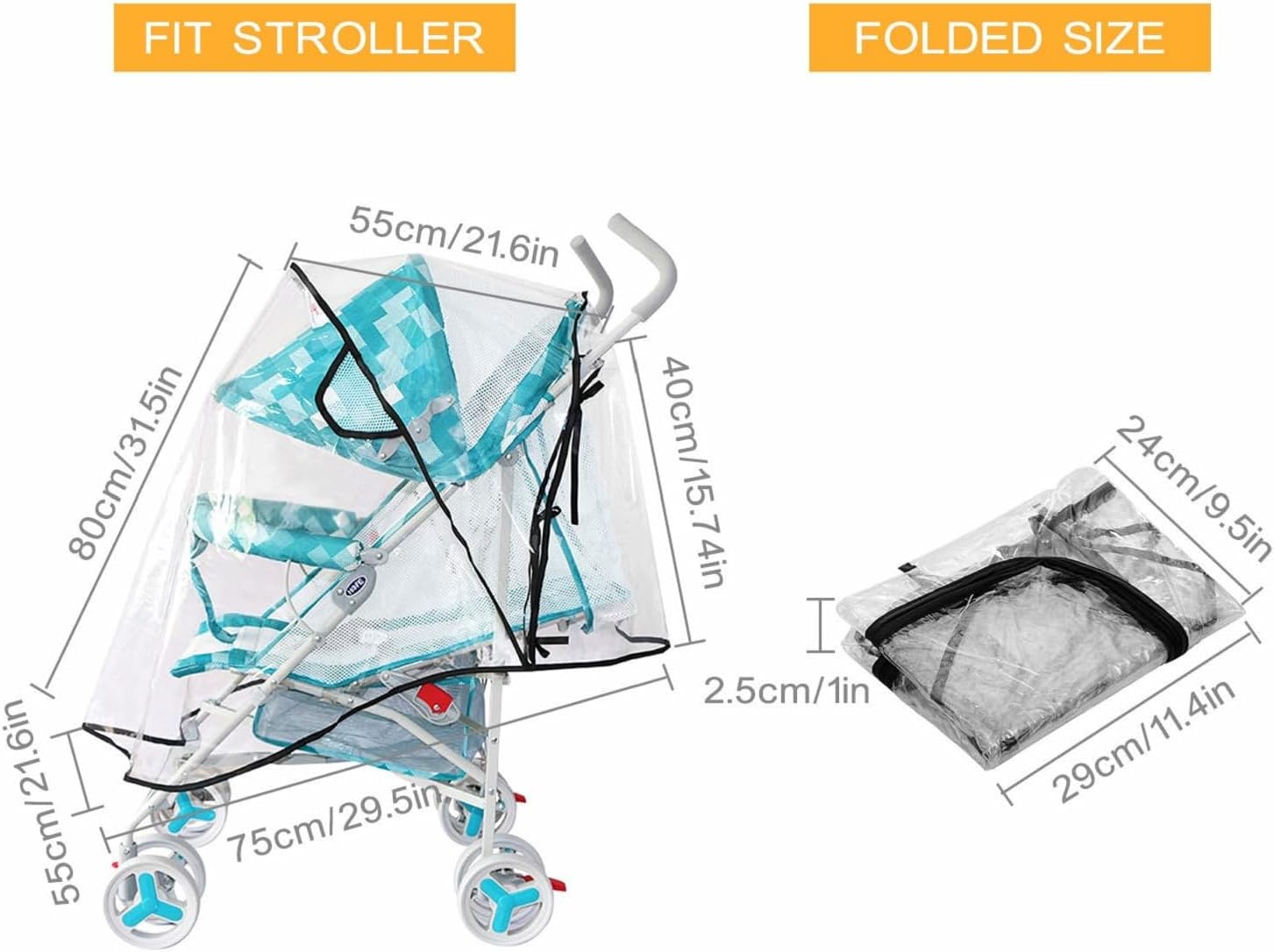 Baby Stroller Rain Cover, Univ - đánh giá và giá Travel Accessories For Baby