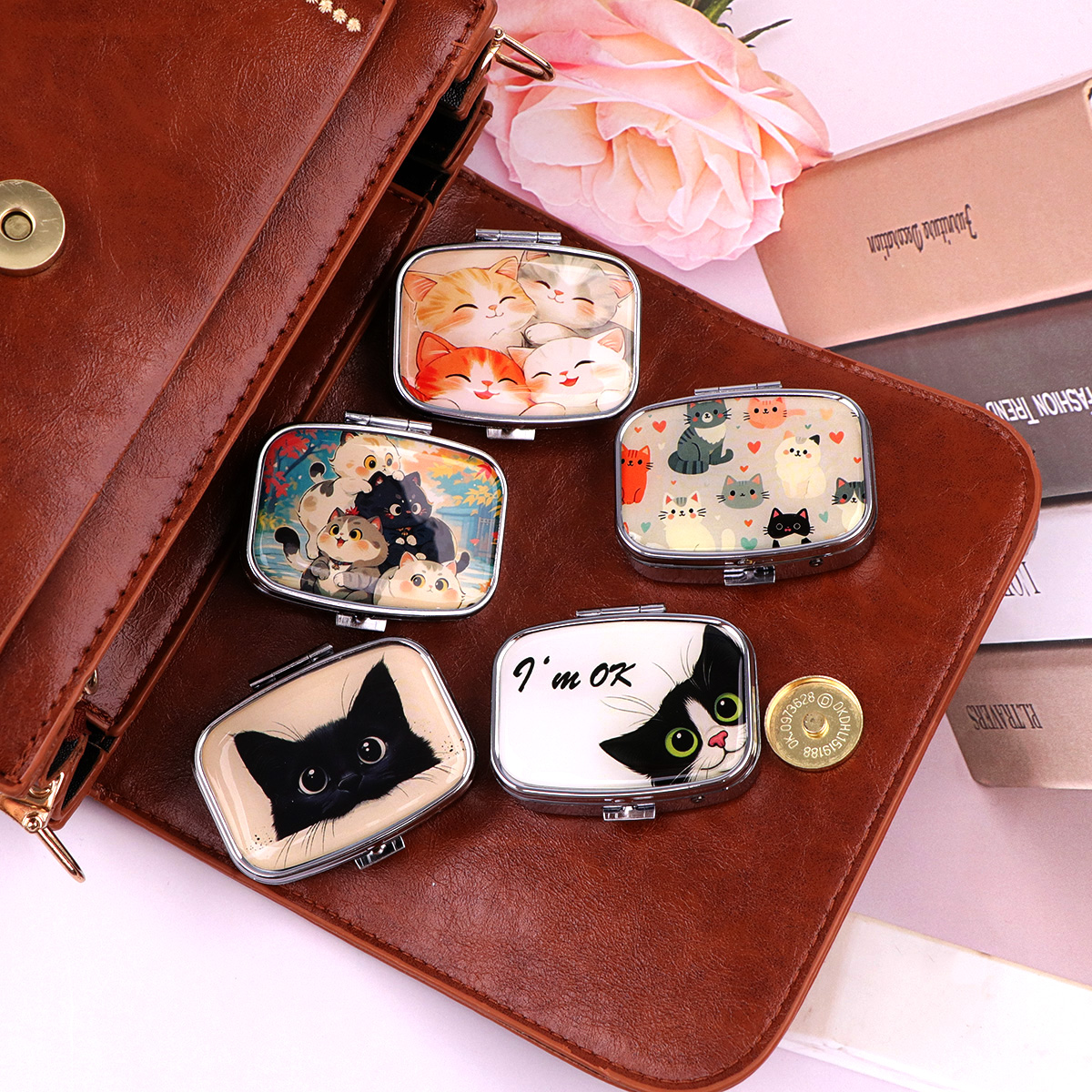 Black Cat Pill Boxes Cartoon A - đánh giá và giá Accessories Travel Jewelry Box