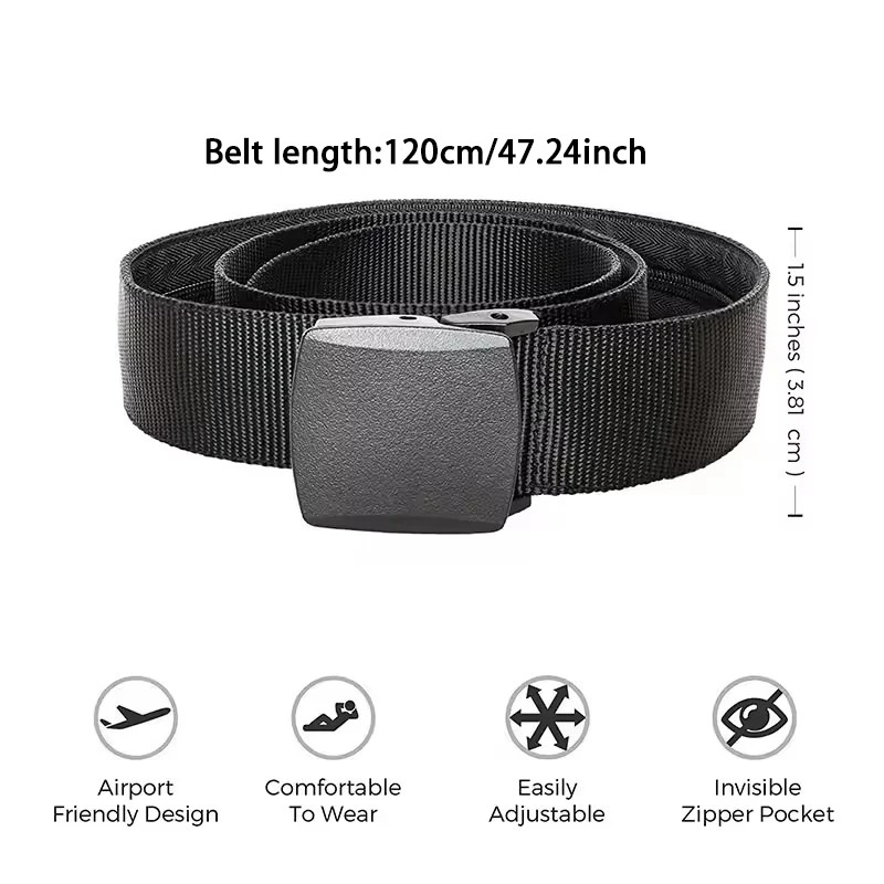 New Travel Cash Anti Theft Bel - đánh giá và giá Money Belt Hidden