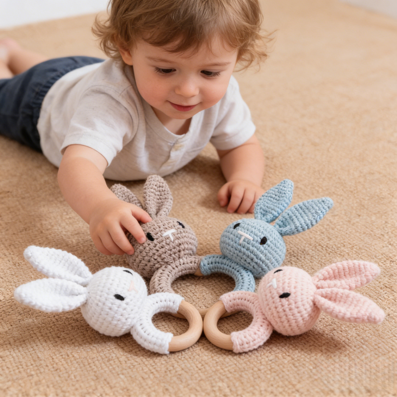 Wooden Baby Rattle Toy Handmad - đánh giá và giá Travel Accessories For 2 Year Old