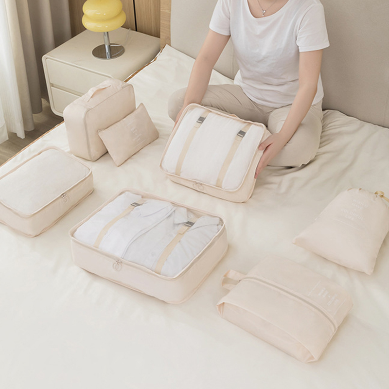 7 Piece Luggage Clothes Organi - đánh giá và giá Travel Accessories For Plane