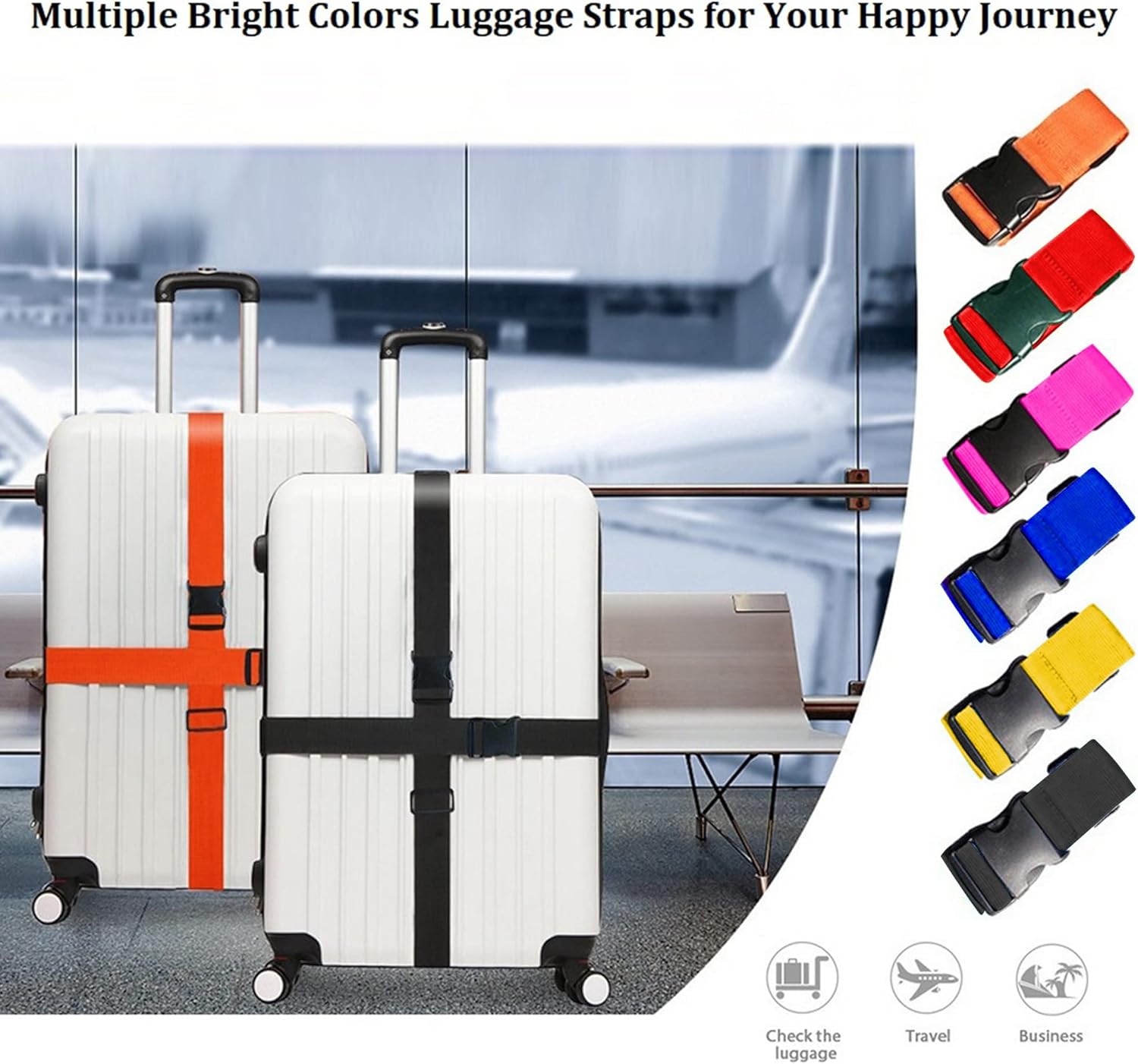 2 Pack Adjustable Luggage Stra - đánh giá và giá Travel Accessories Kit
