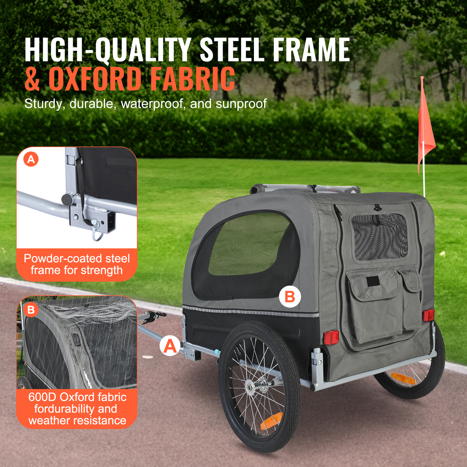 SucceBuy 88lbs Dog Bike Traile - đánh giá và giá Travel Accessories In Store