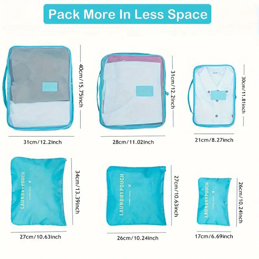 6pcs Travel Organizer Storage  - đánh giá và giá Travel Accessories For Plane