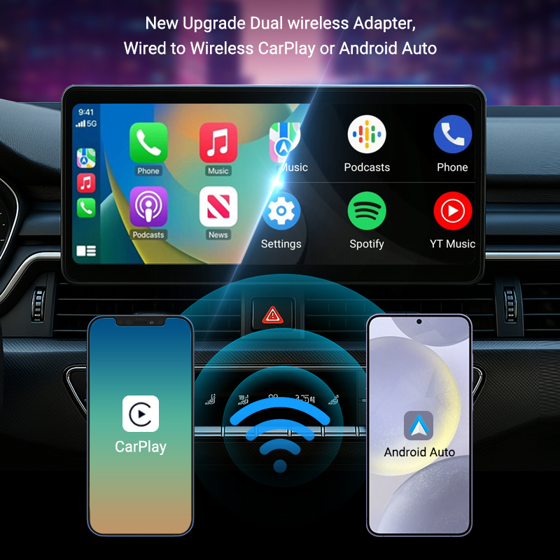 2in1 Wireless CarPlay Android  - đánh giá và giá Travel Adapter Universal