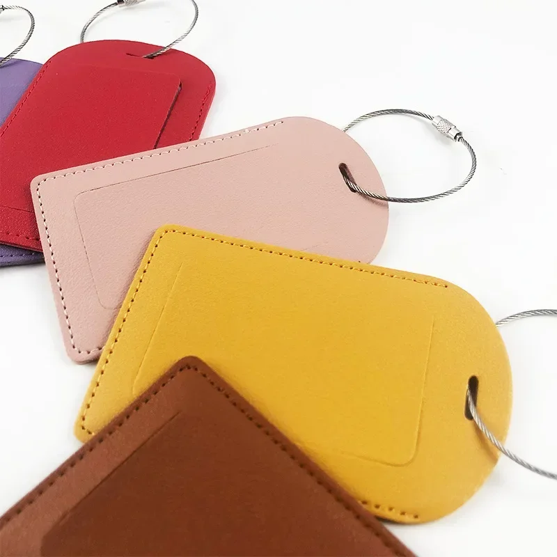 PU Leather Luggage Tags Women  - đánh giá và giá Travel Accessories For Plane