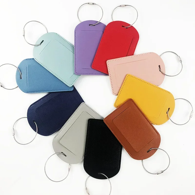 PU Leather Luggage Tags Women  - đánh giá và giá Travel Accessories For Plane