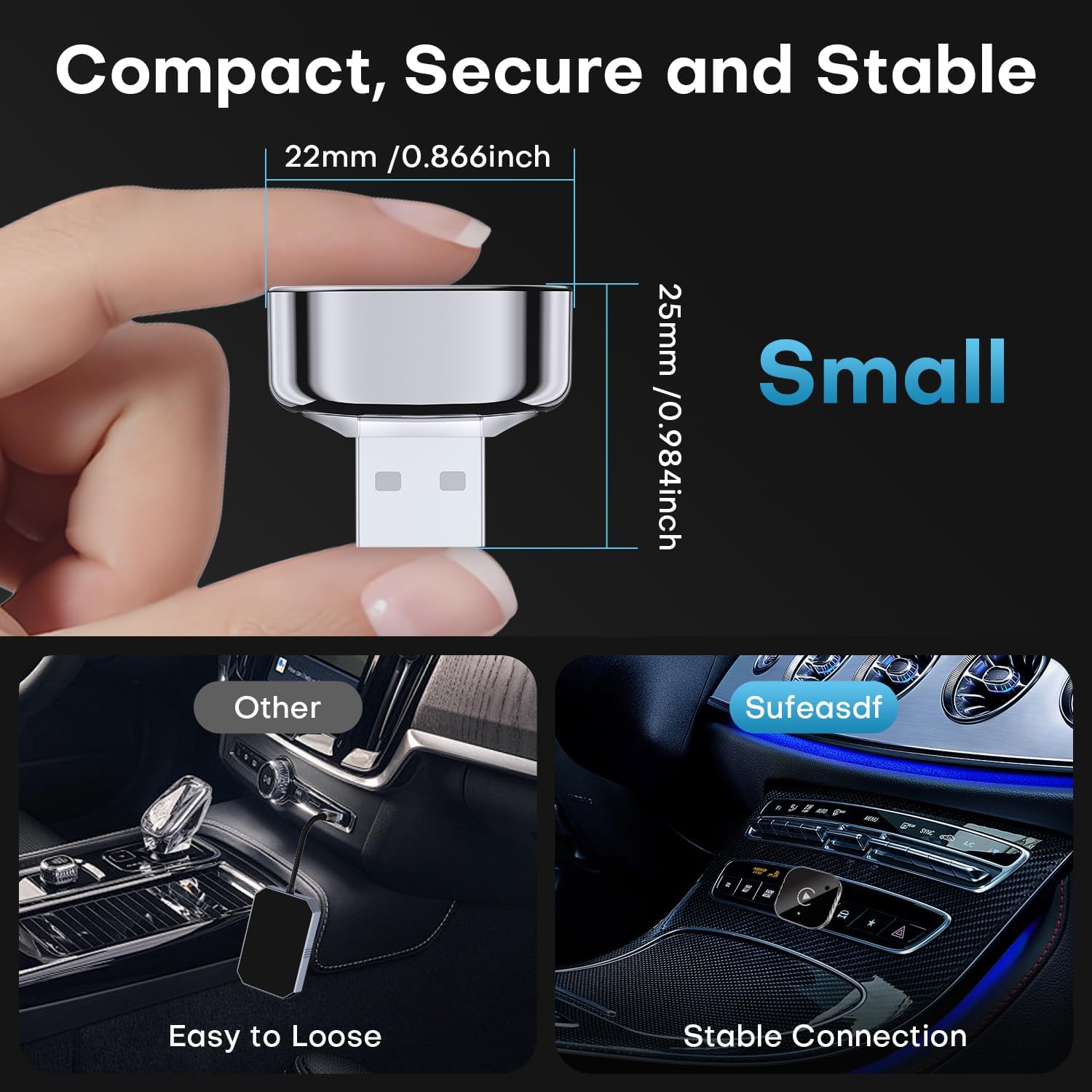 2-in-1 Wireless CarPlay & Andr - đánh giá và giá Travel Adapter Universal