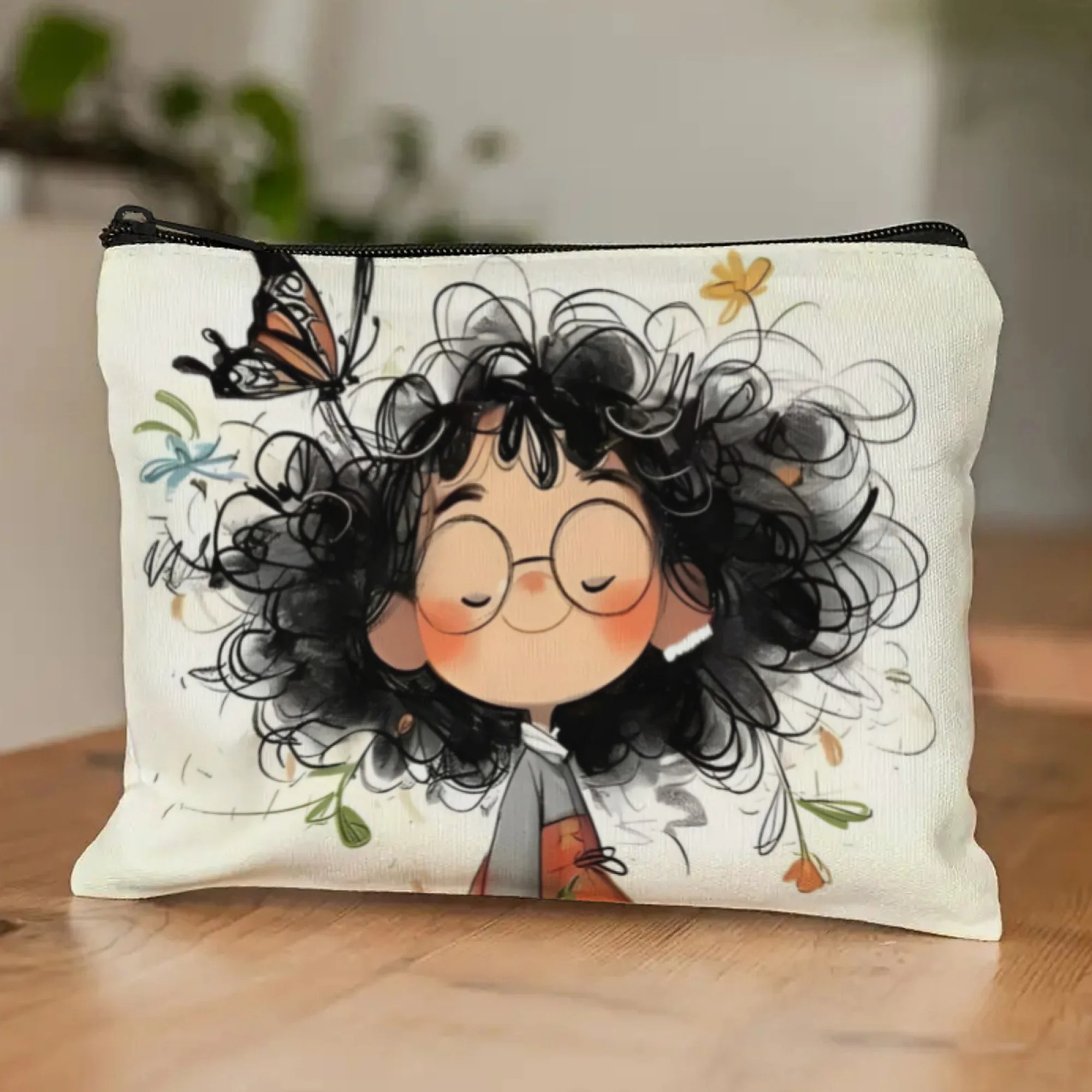 Cartoon Girl Makeup Bag Zipper - đánh giá và giá Travel Accessories Case