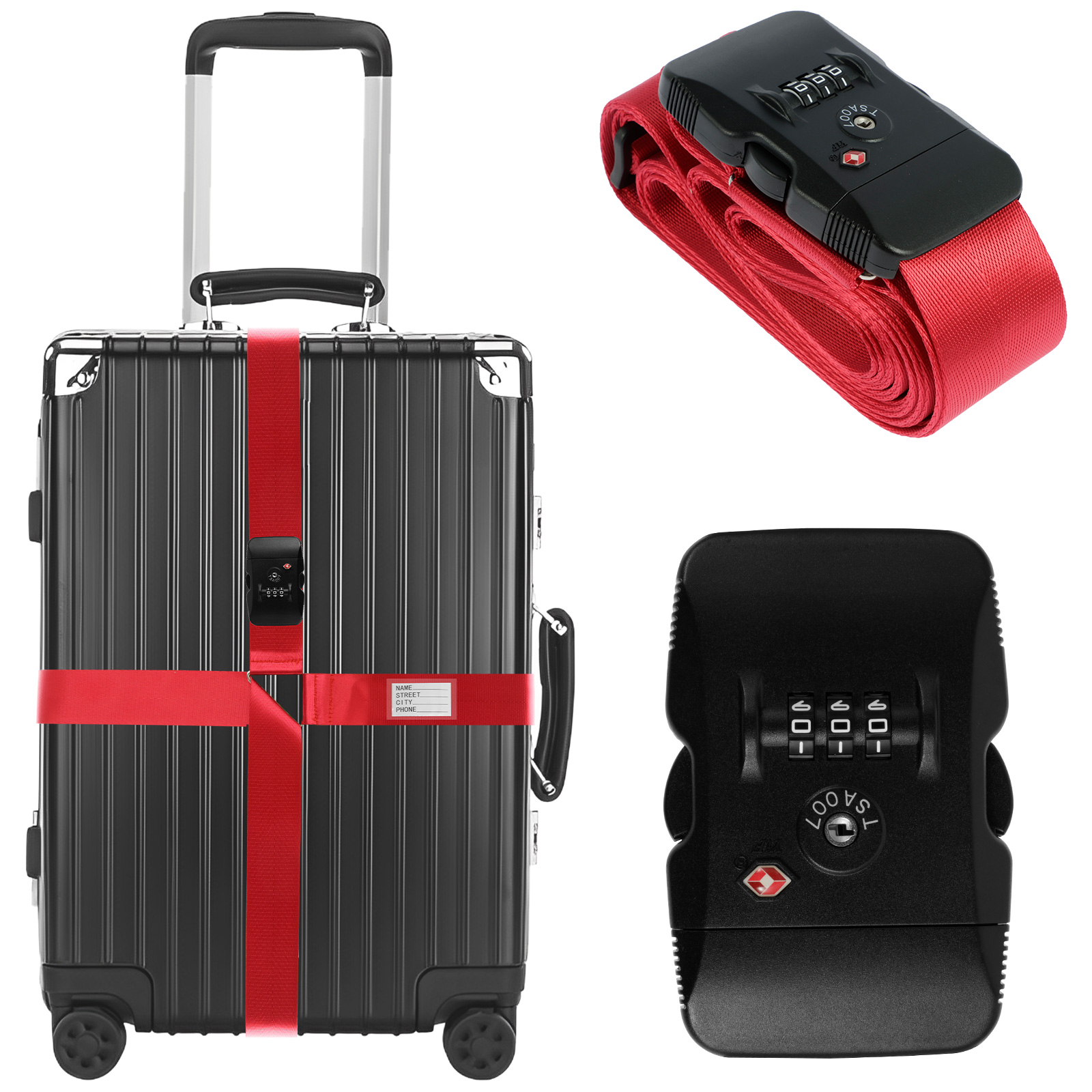 Adjustable Length Luggage Pack - đánh giá và giá Travel Accessories Essentials
