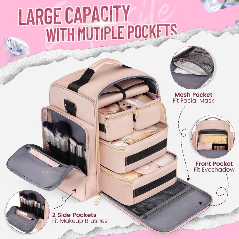 Large Travel Cosmetic Organize - đánh giá và giá Accessories Travel Jewelry Box