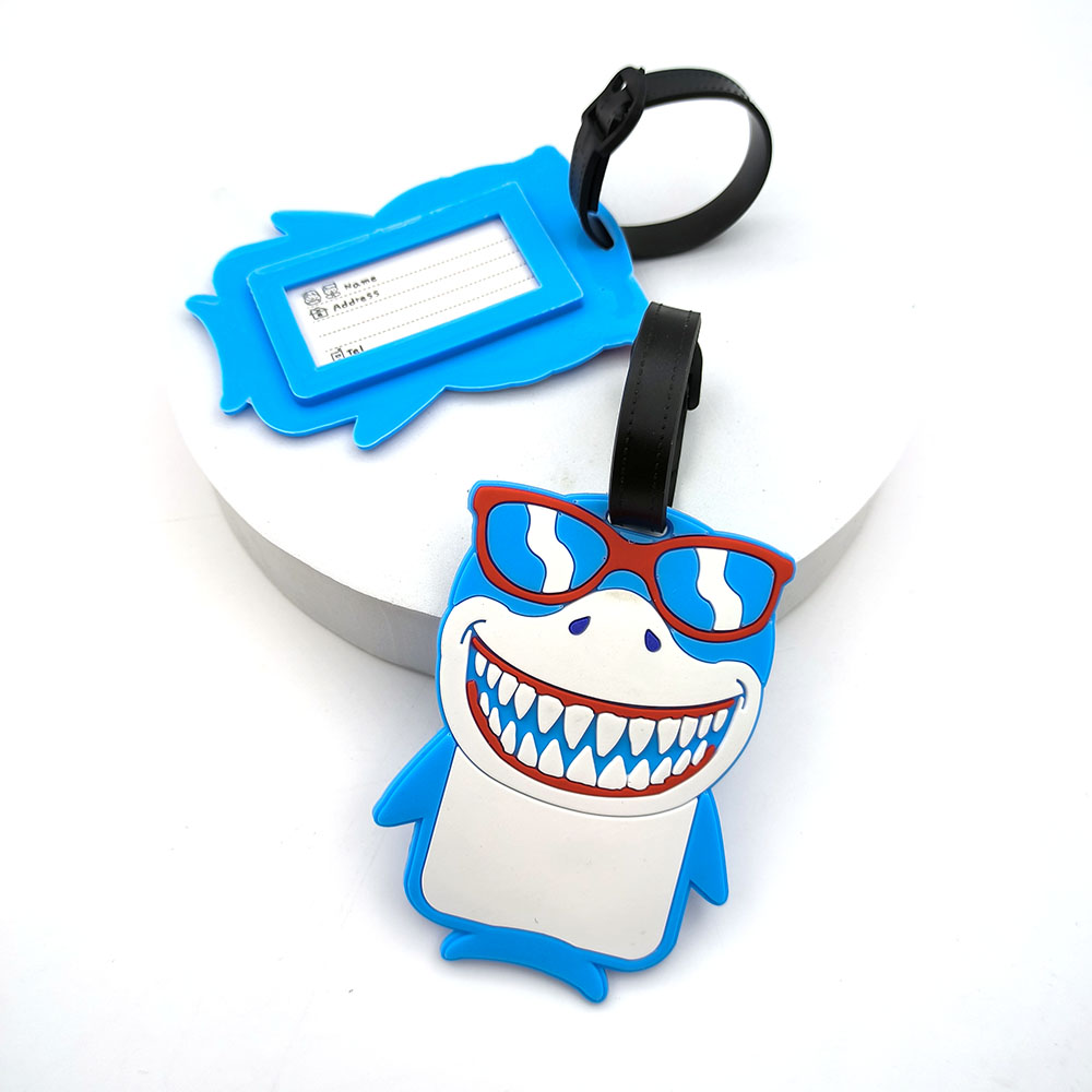 1PCS Cute Shark Luggage Tag Bo - đánh giá và giá Travel Accessories Essentials