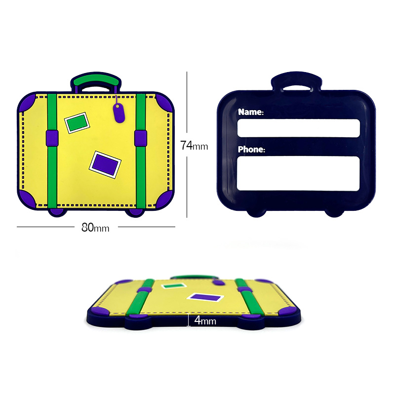 Creative PVC Luggage Tag Multi - đánh giá và giá Travel Accessories Essentials