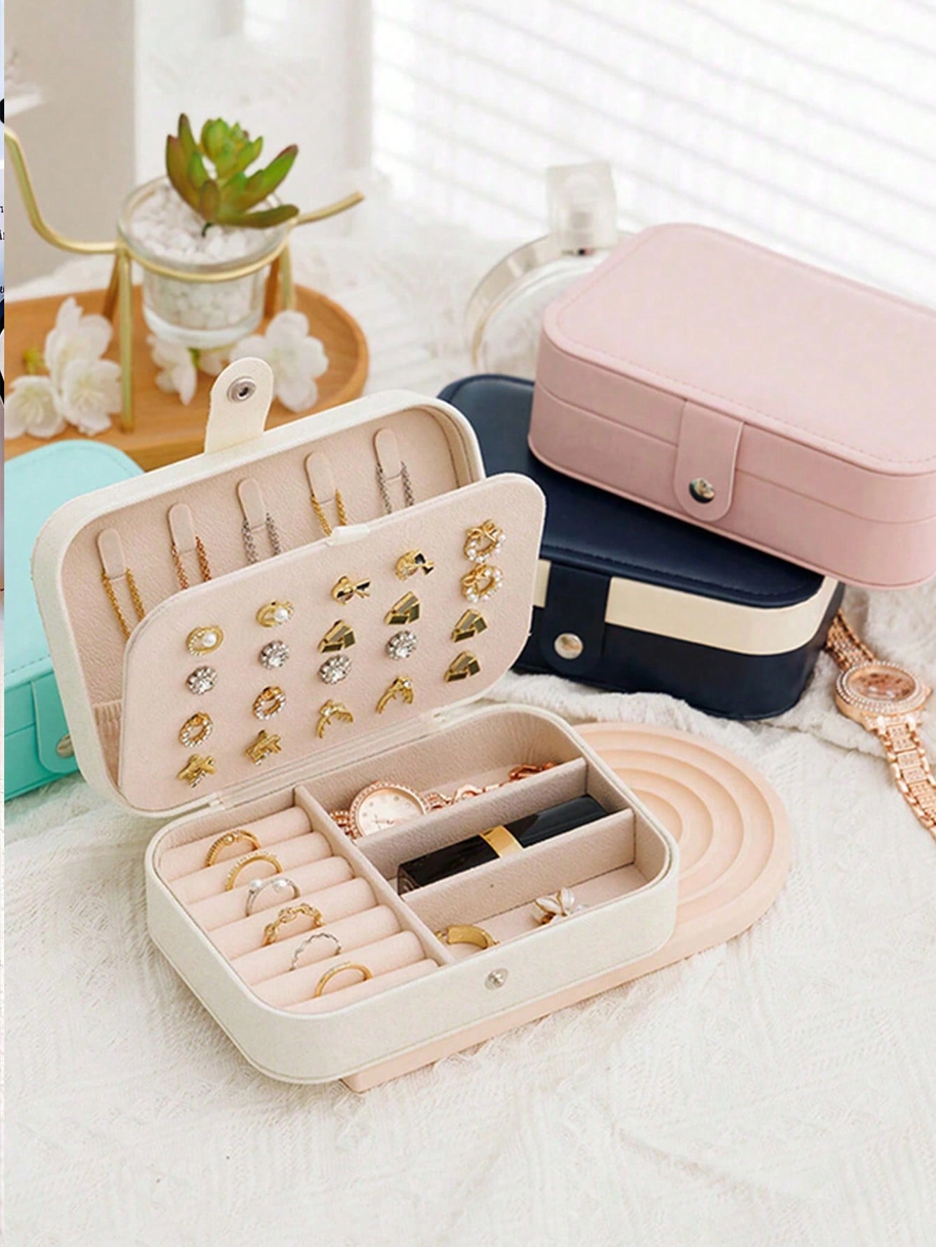 1pc Large Capacity Travel Jewe - đánh giá và giá Accessories Travel Jewelry Box