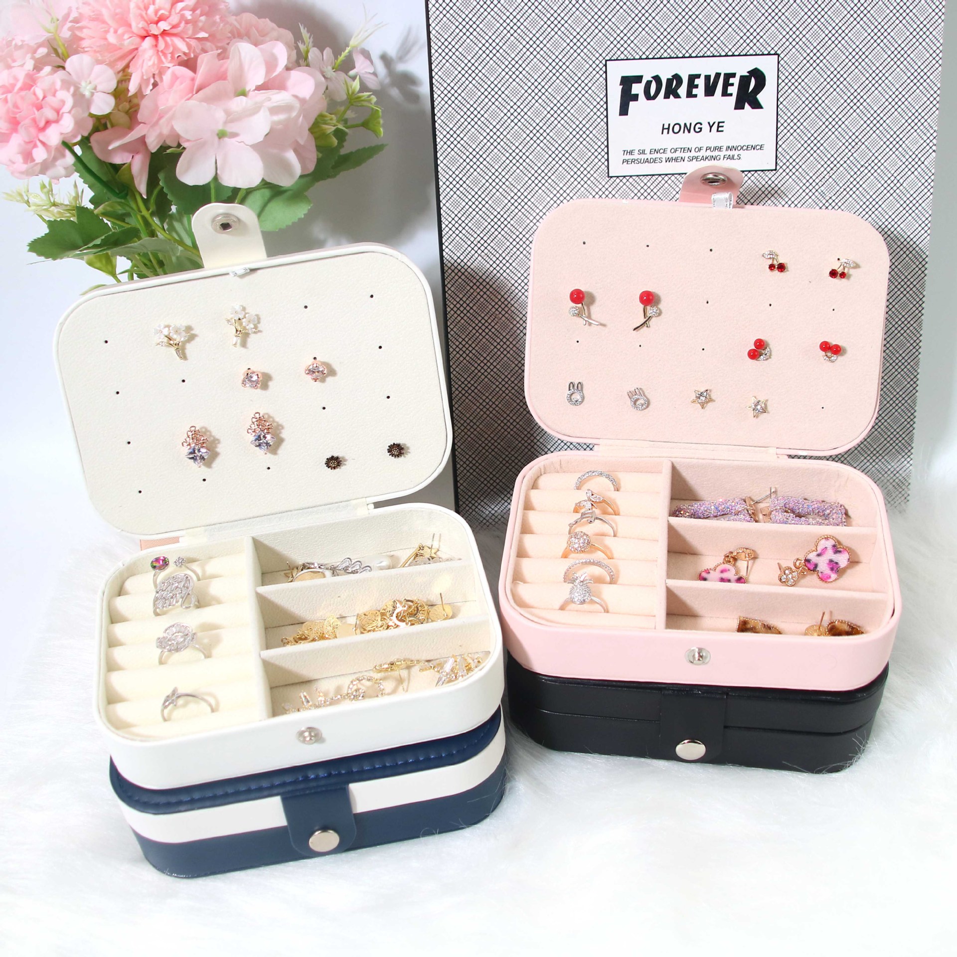 1 Pcs Portable Multi-Compartme - đánh giá và giá Accessories Travel Jewelry Box