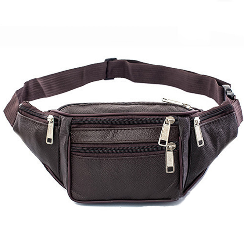 Leather Men Waist Chest Bag Th - đánh giá và giá Money Belt Hidden